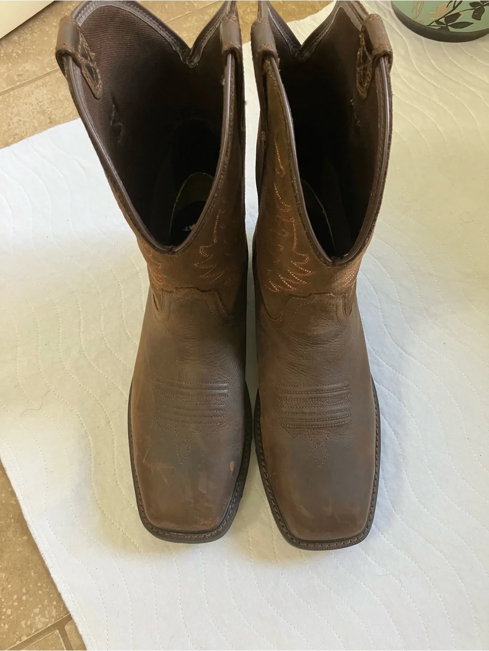 Ariat Brown Leather Western Cowboy Boots